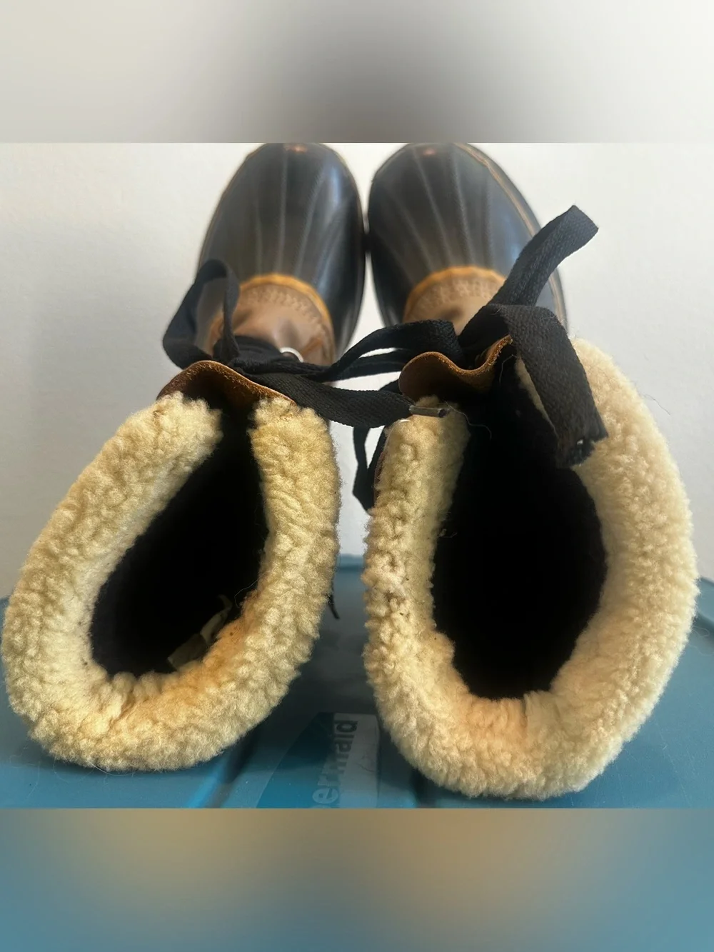 Vintage Sorel Caribou Wool Lined Winter Boots Sz 10 Made in Canada